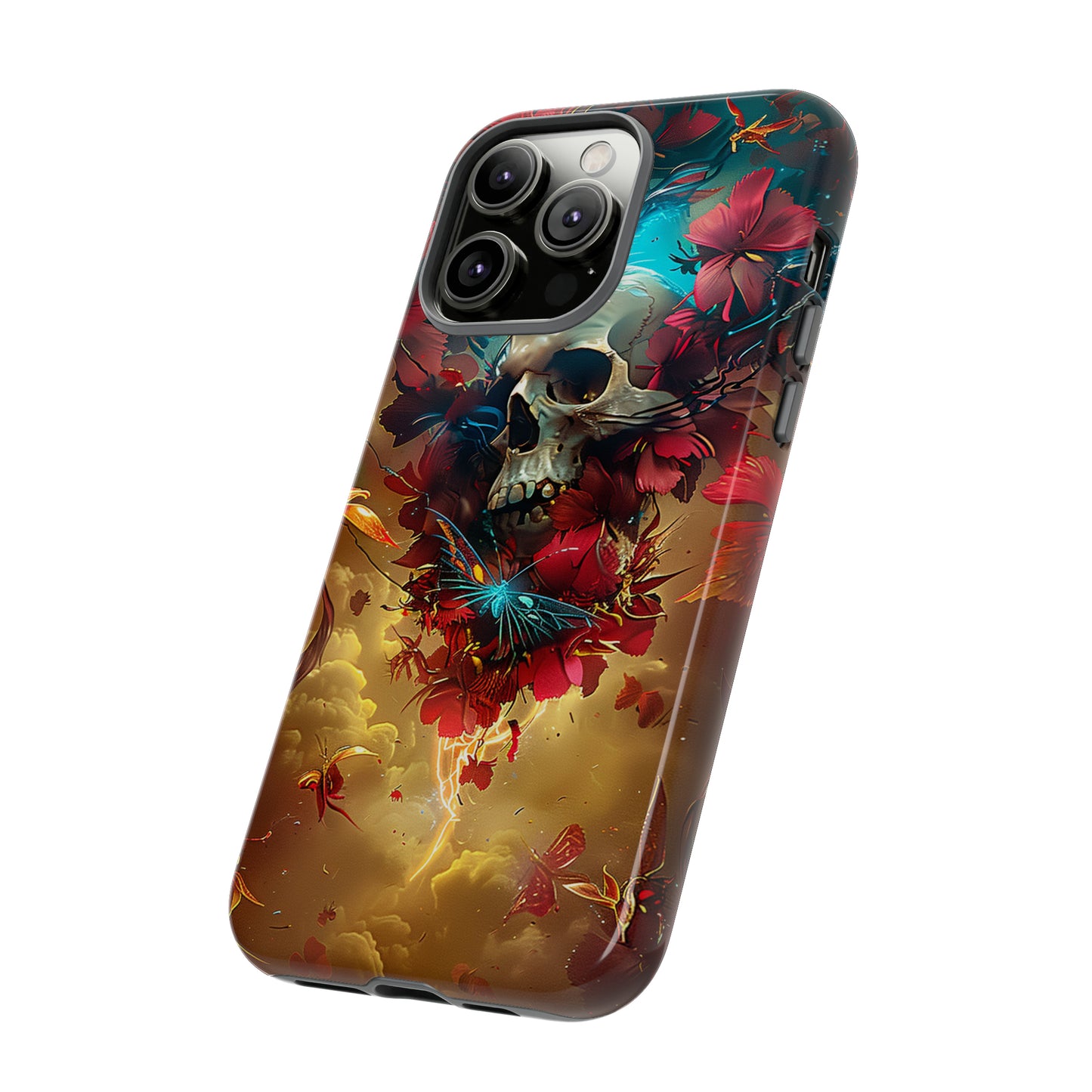 Tough Phone Cases Eternal Bloom Skull