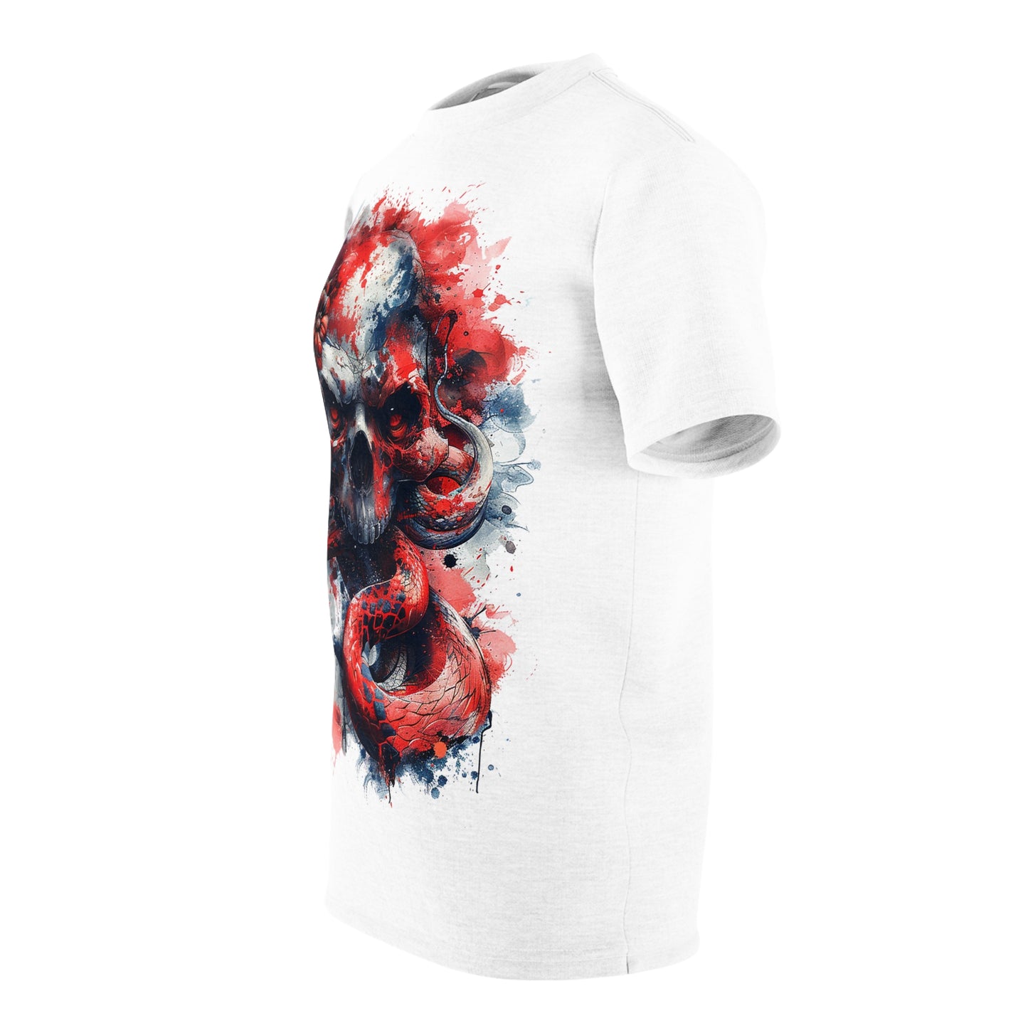 Graphic Tee Skull Snake