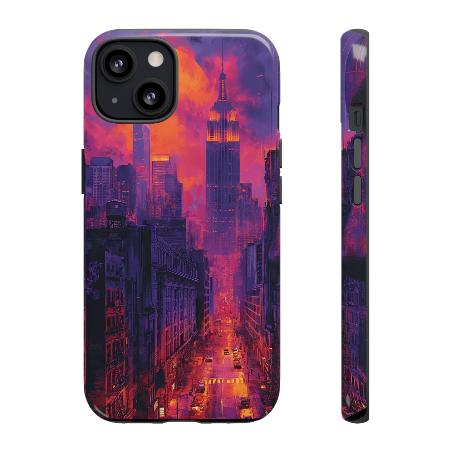 Tough Phone Case New York City Purple Haze