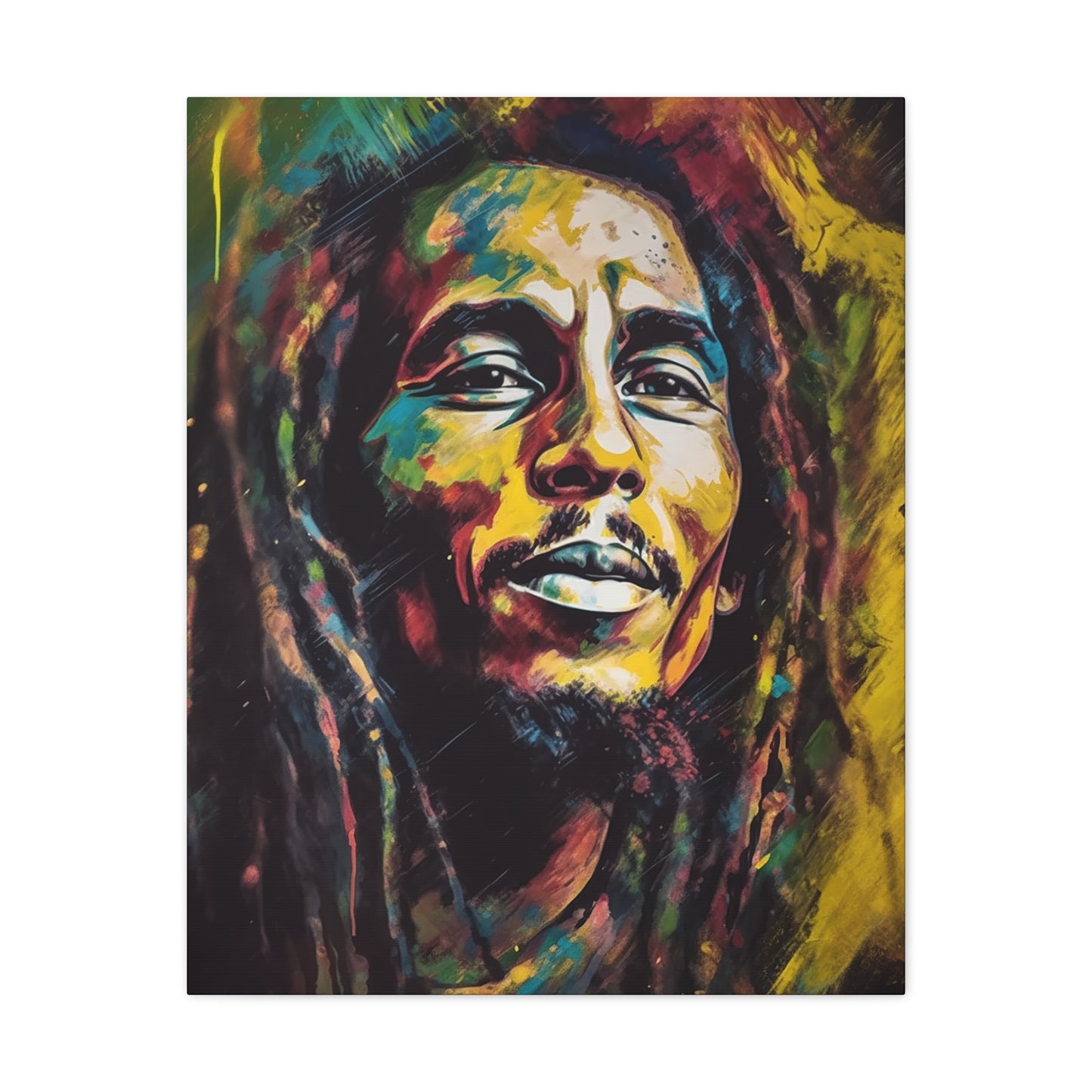 Reggae Resonance Bob Marley on Canvas