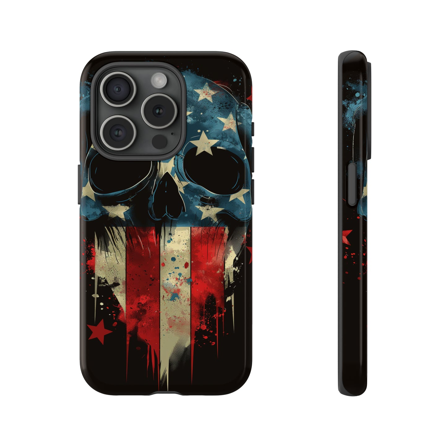 Tough Phone Cases Skull and Flag