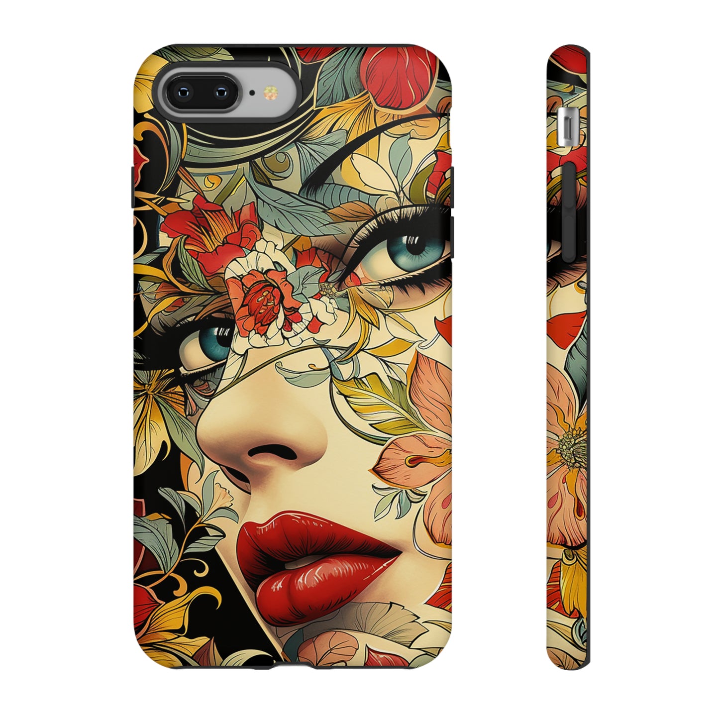 Tough Phone Case Lady Red