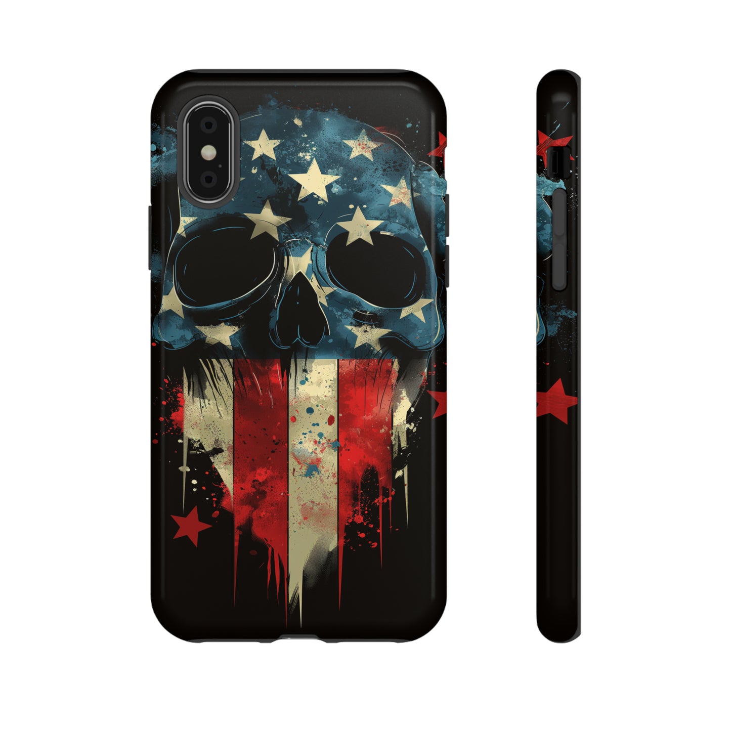 Tough Phone Cases Skull and Flag