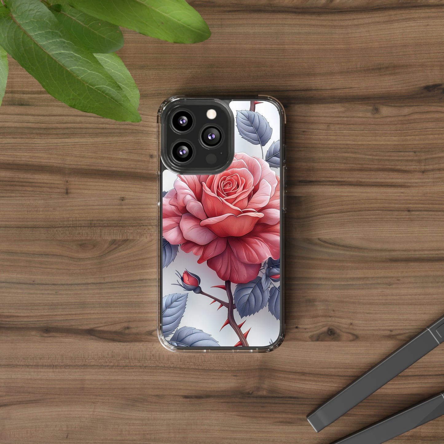 Clear Phone Cases Rose Flowers