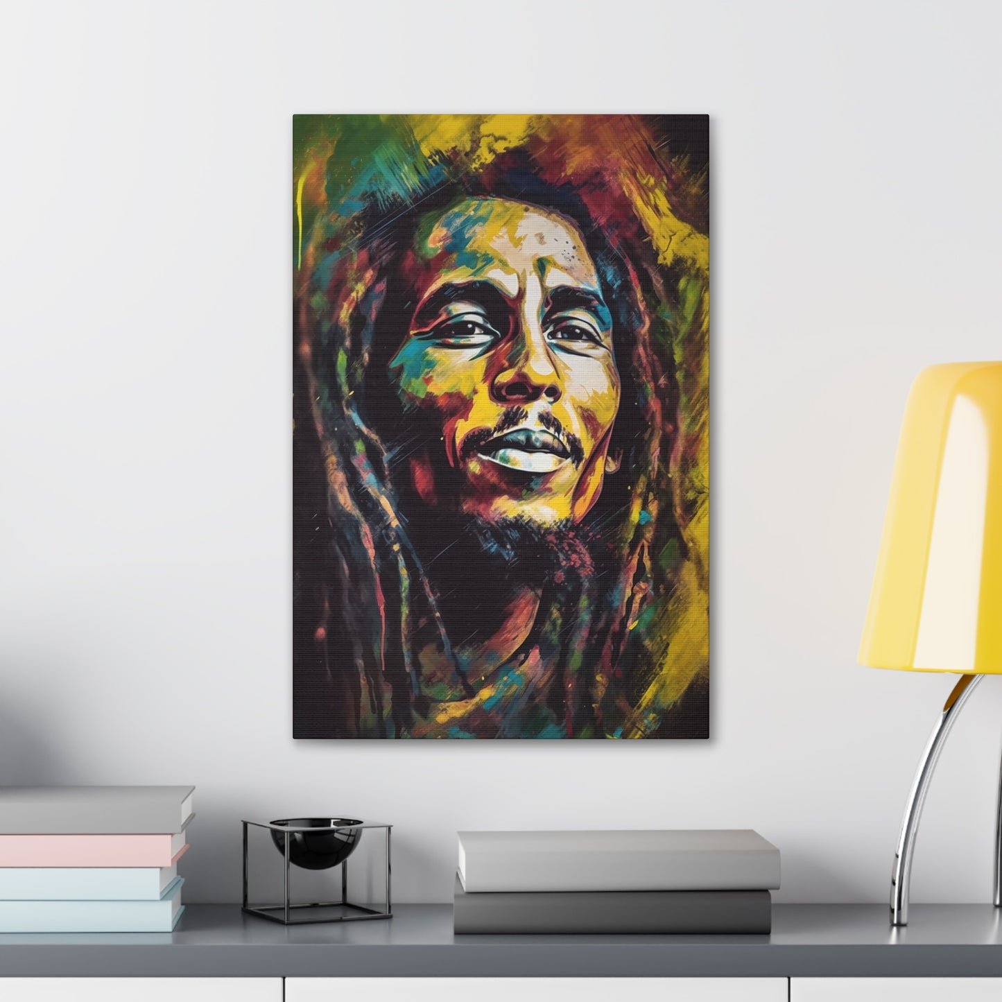 Reggae Resonance Bob Marley on Canvas