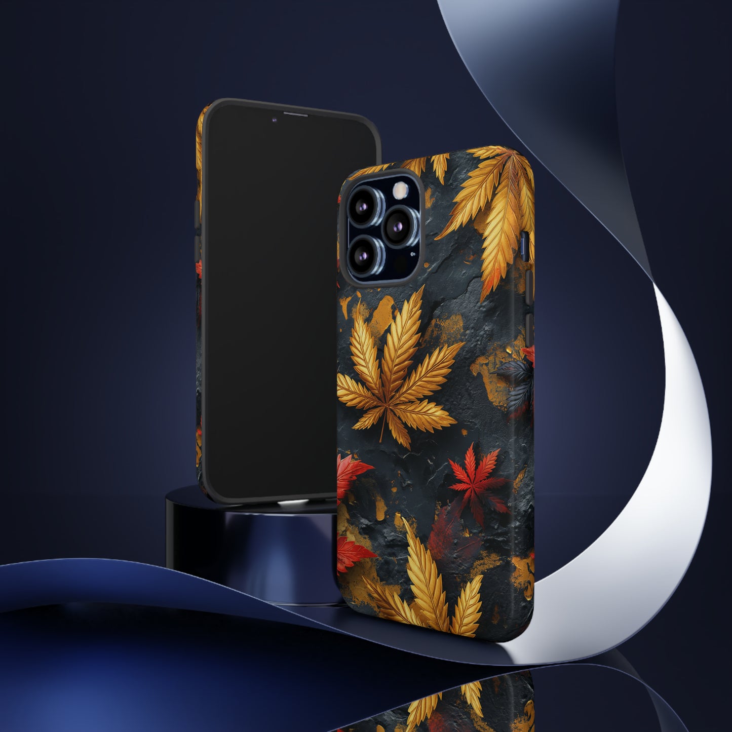 Tough Phone Case Cannabis Gold