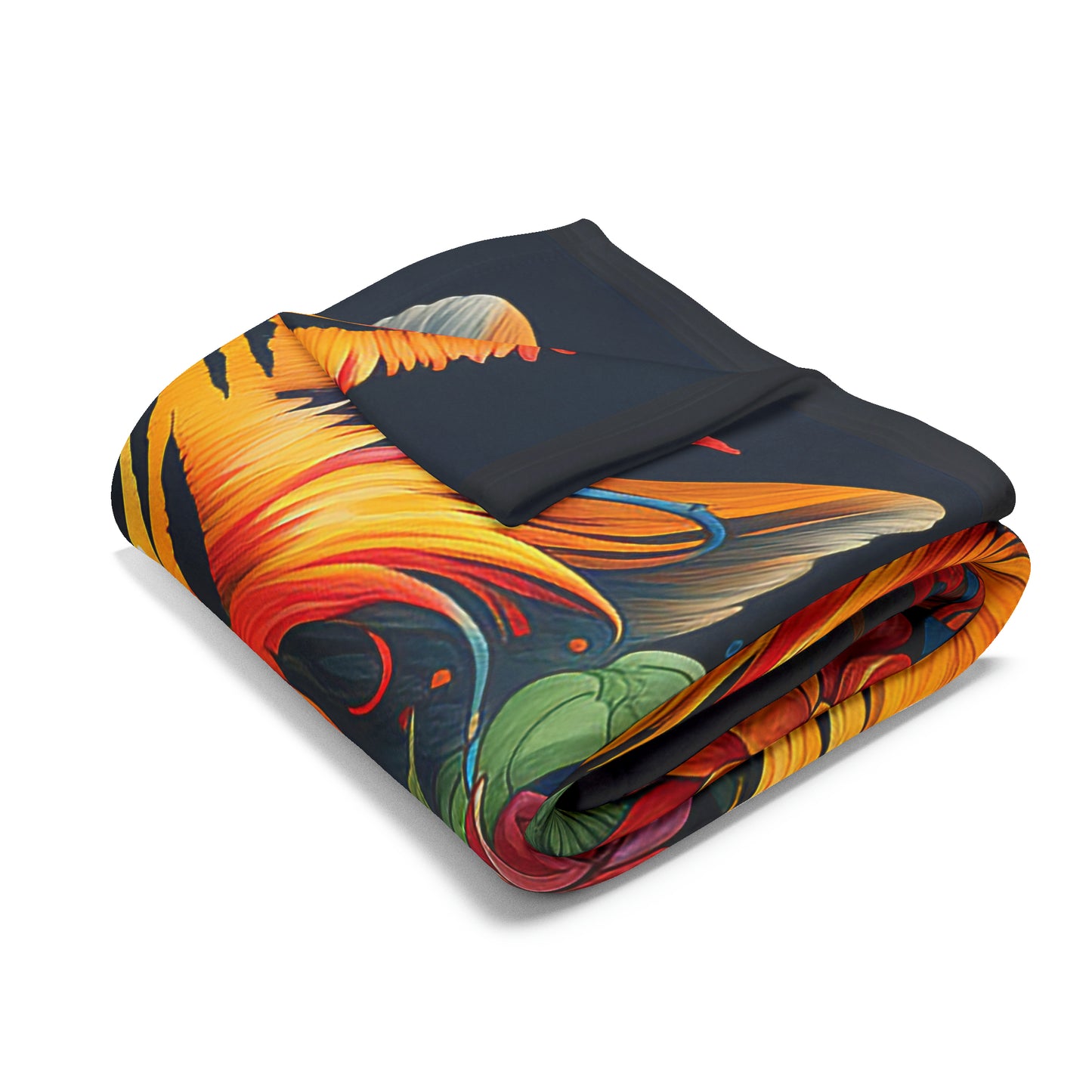 Arctic Fleece Blanket Graphic Graffiti Tiger