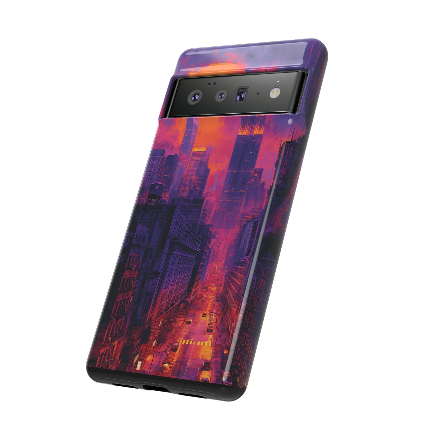 Tough Phone Case New York City Purple Haze