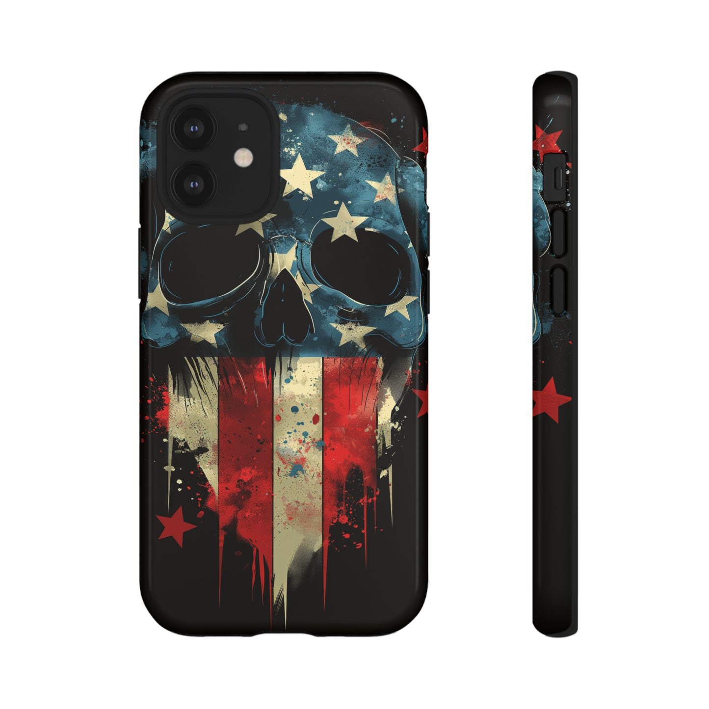 Tough Phone Cases Skull and Flag