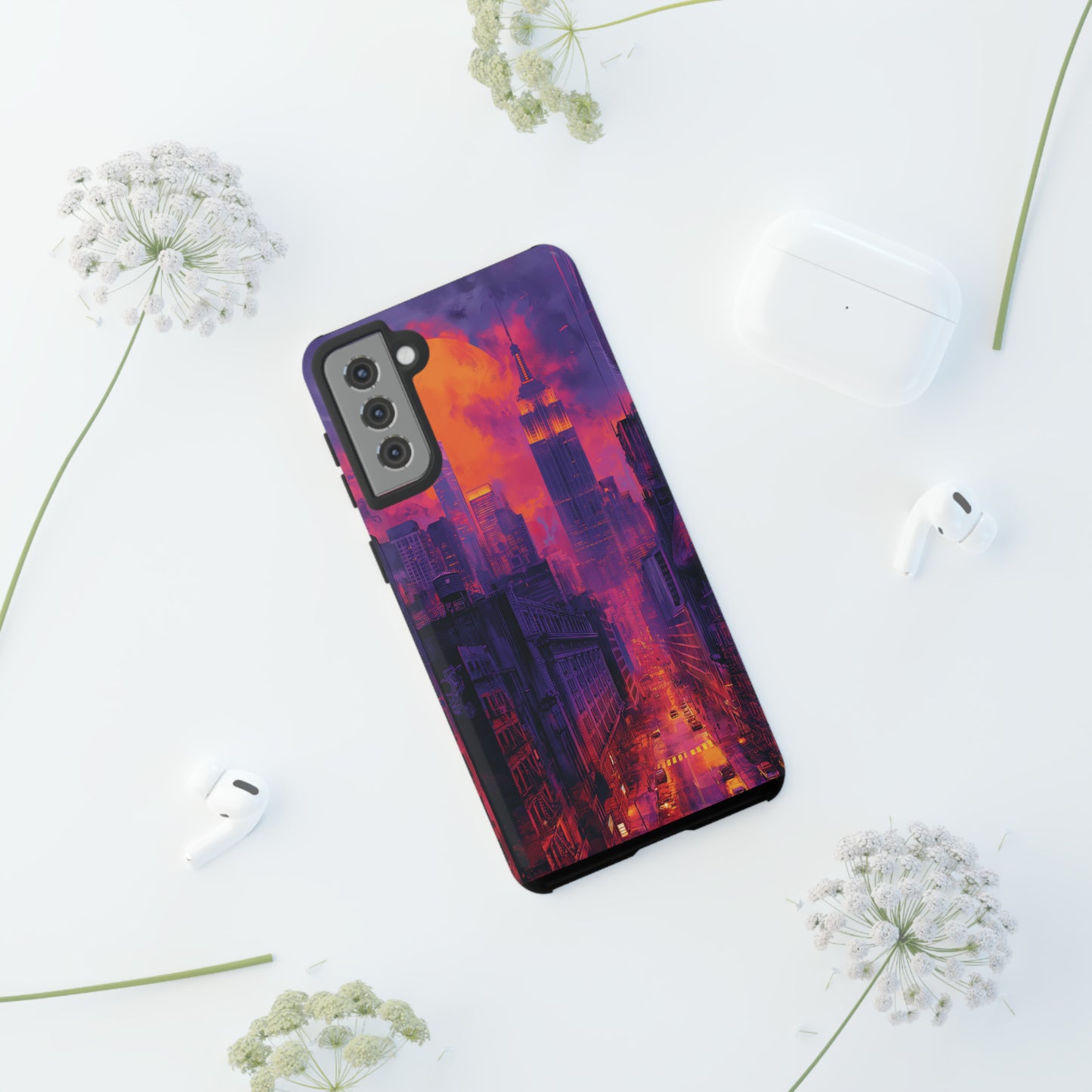 Tough Phone Case New York City Purple Haze