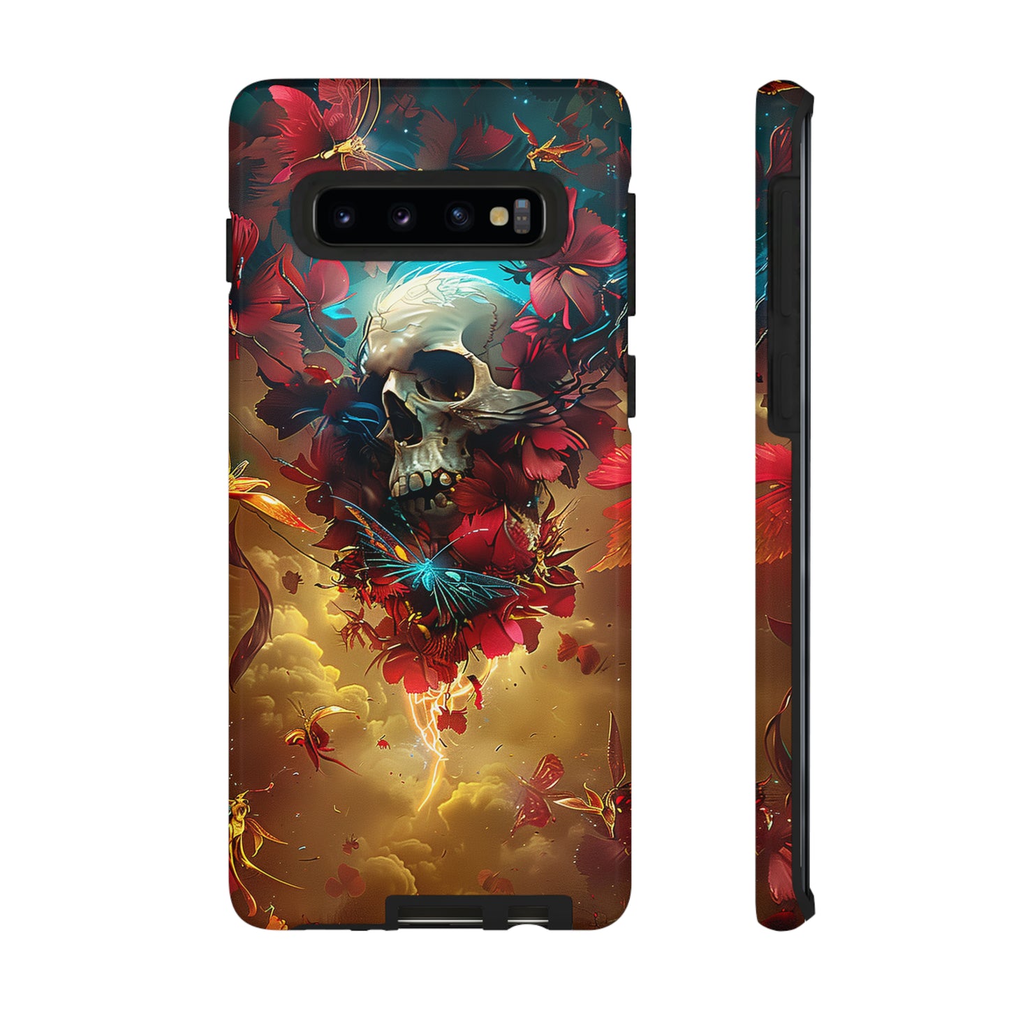 Tough Phone Cases Eternal Bloom Skull