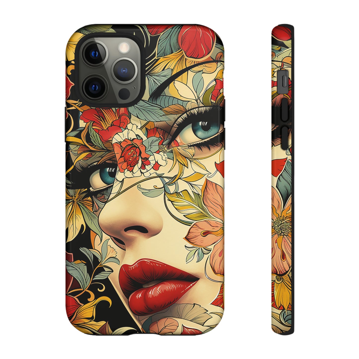 Tough Phone Case Lady Red