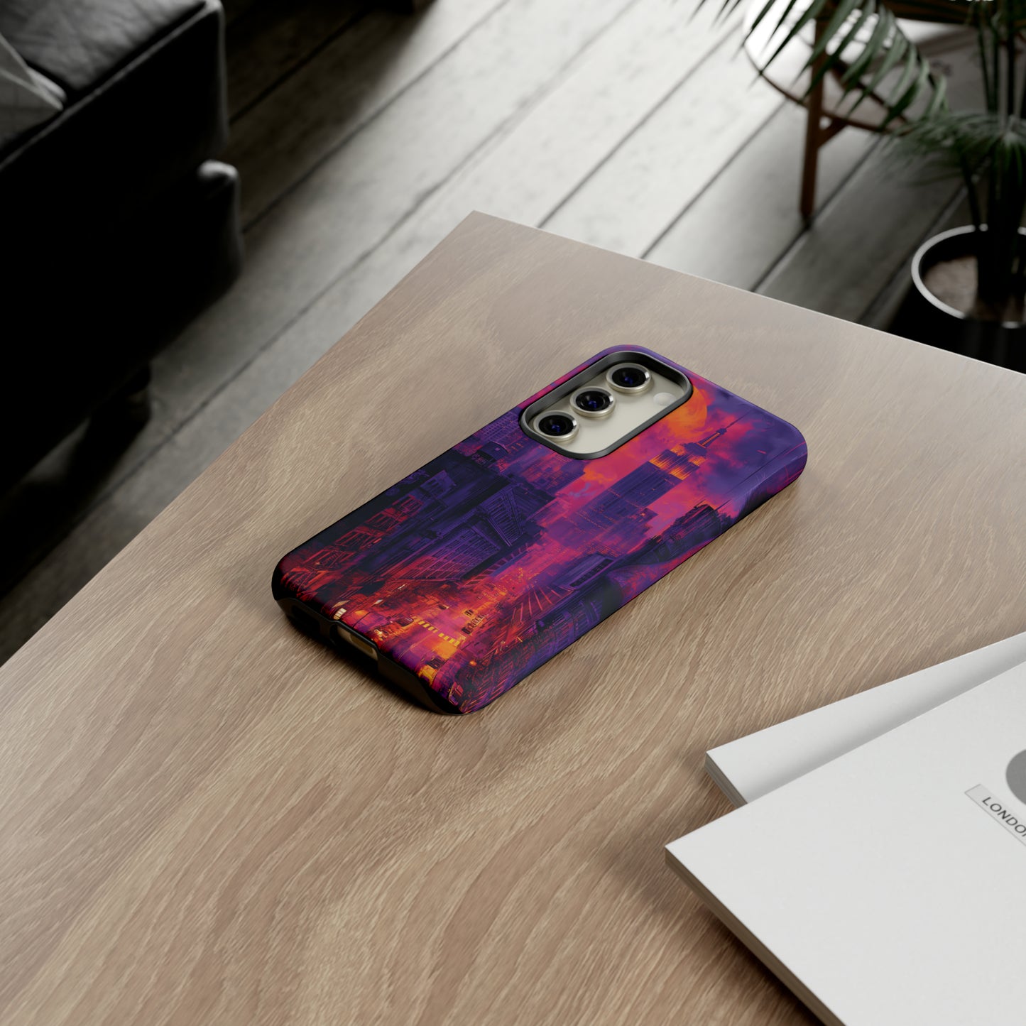 Tough Phone Case New York City Purple Haze