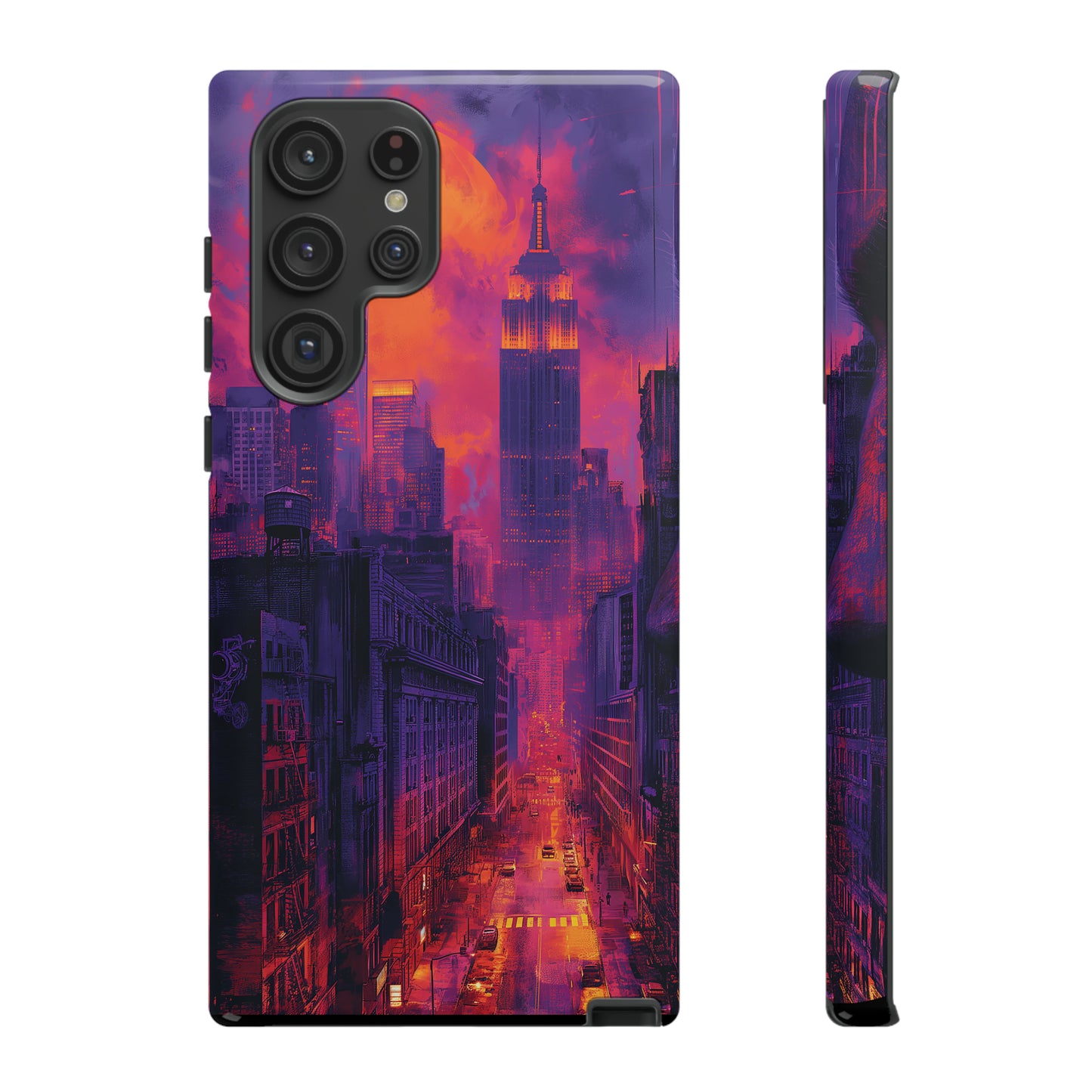 Tough Phone Case New York City Purple Haze