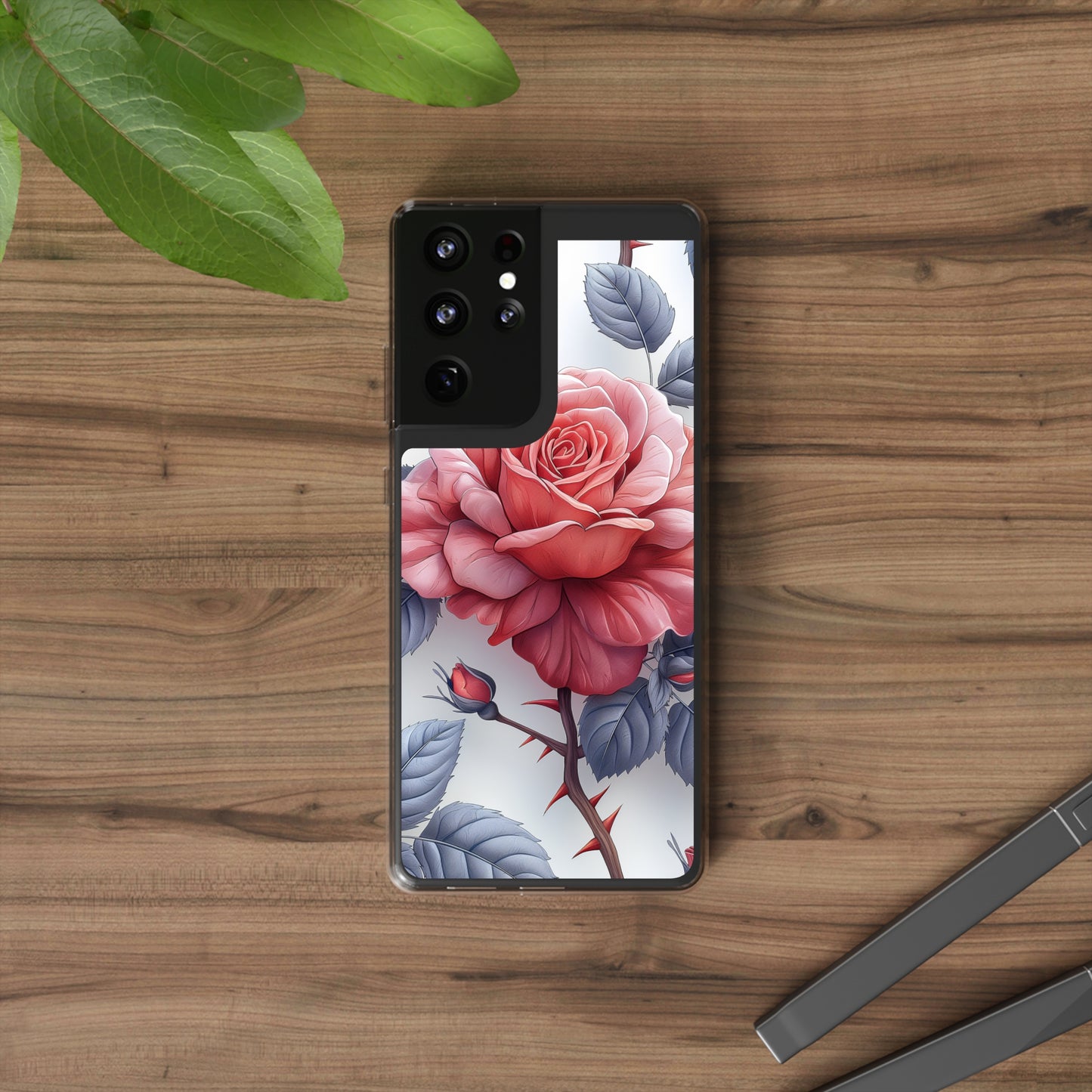 Clear Phone Cases Rose Flowers