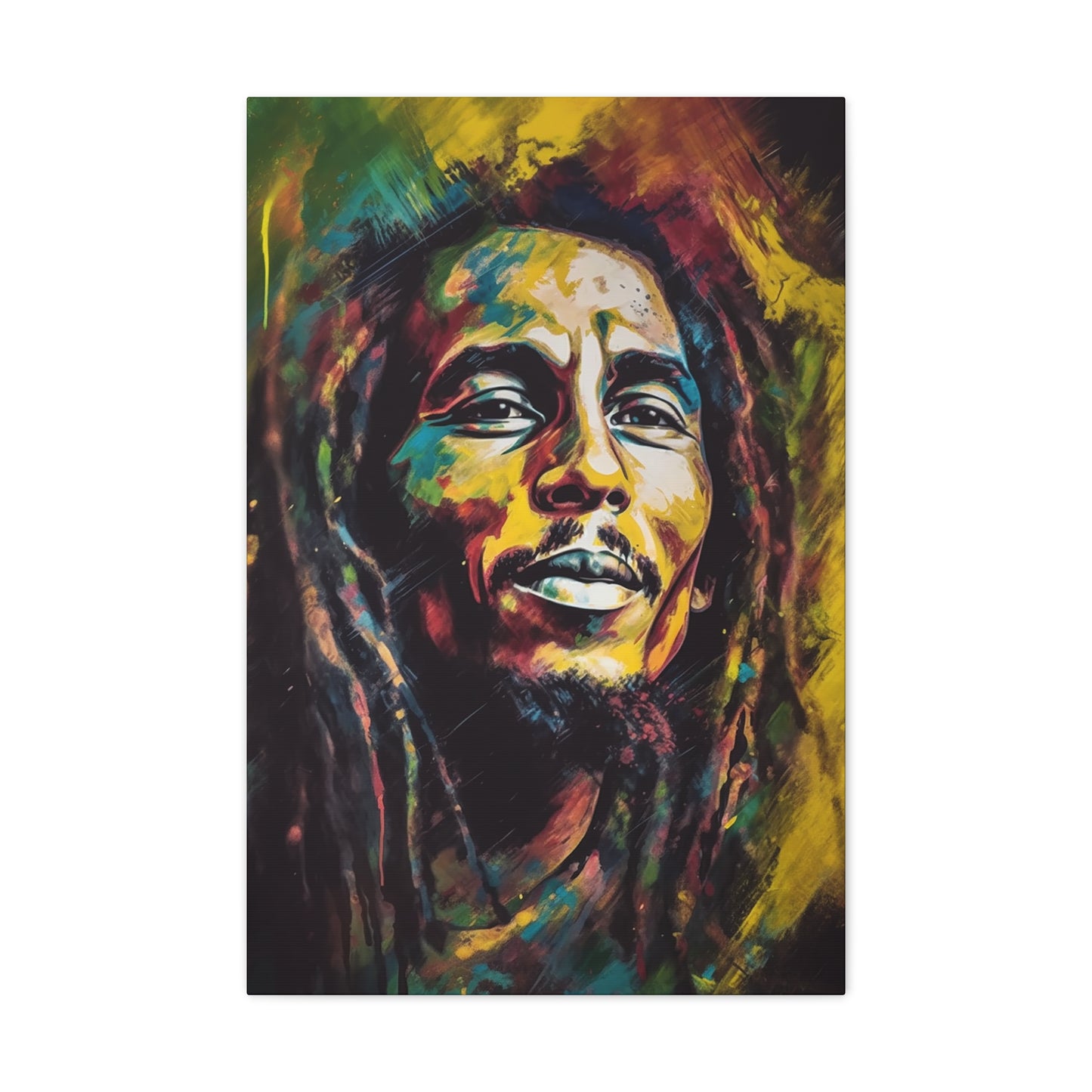 Reggae Resonance Bob Marley on Canvas