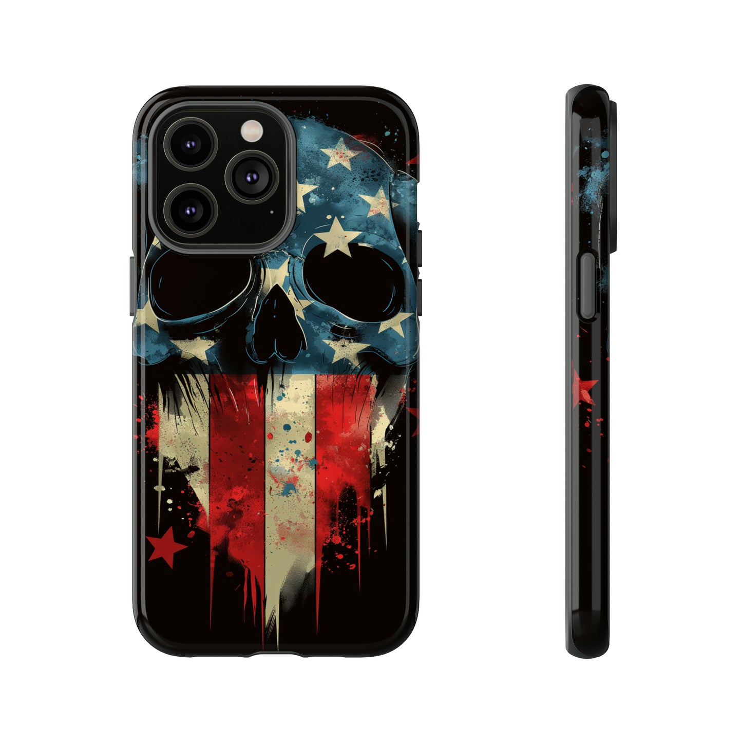 Tough Phone Cases Skull and Flag