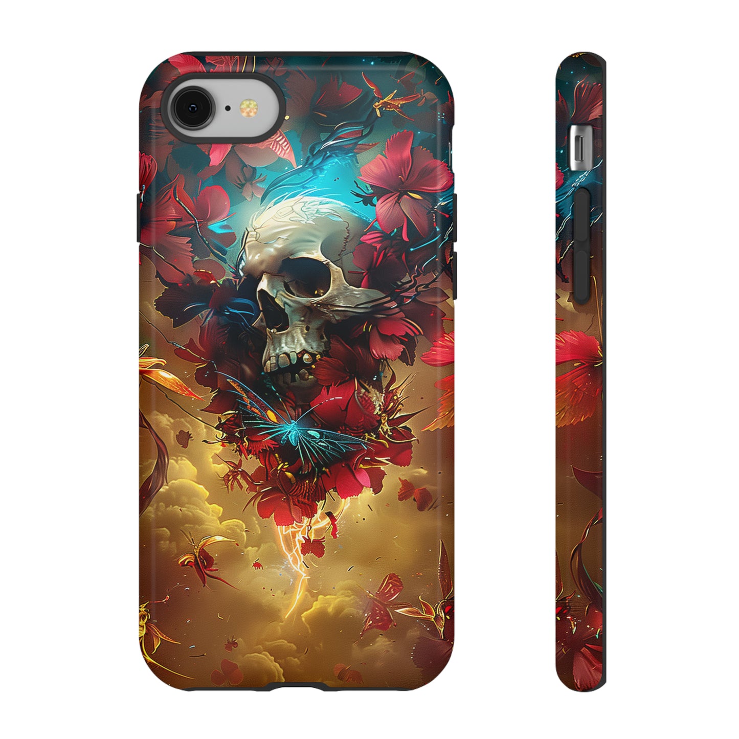 Tough Phone Cases Eternal Bloom Skull