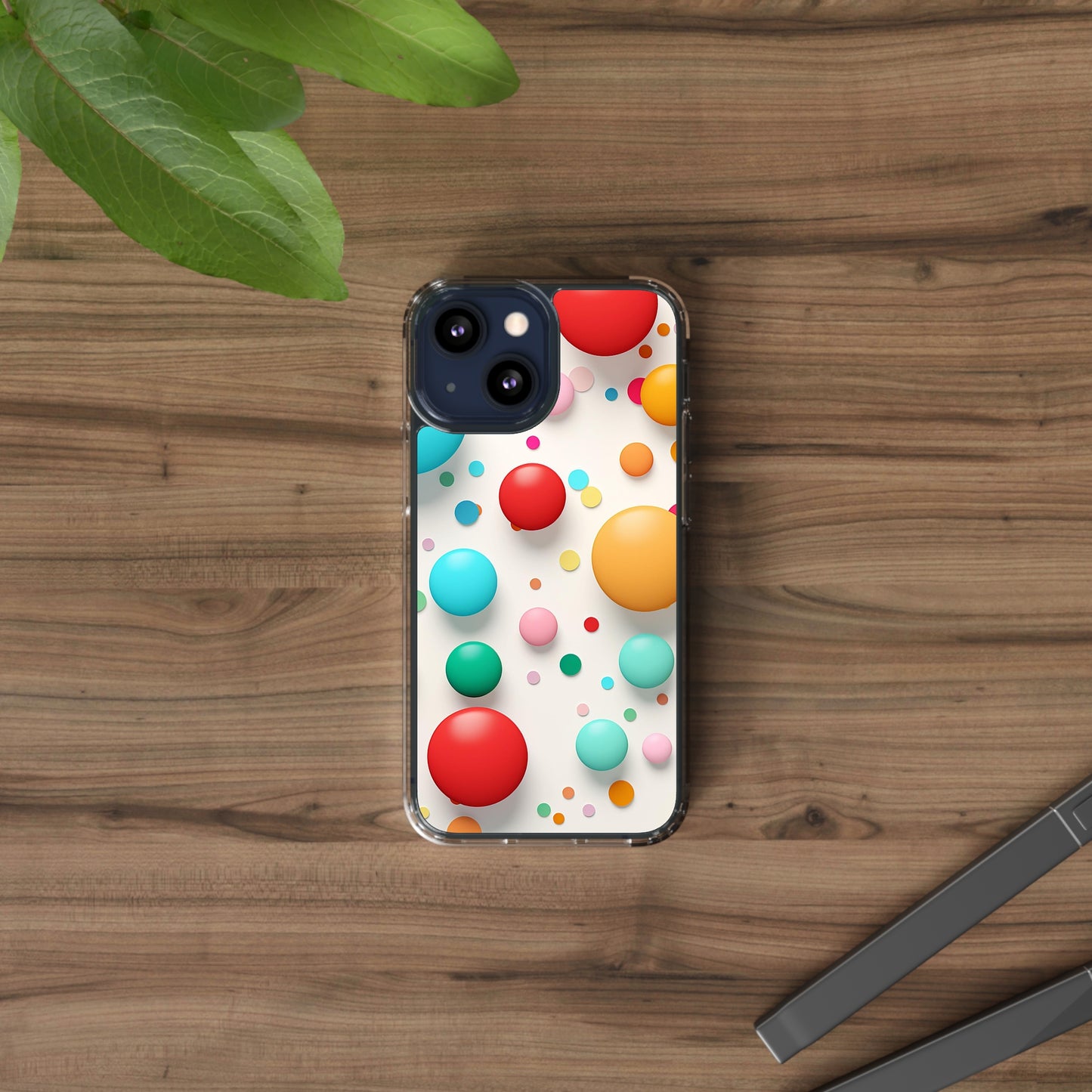 Clear Phone Cases Polkadot