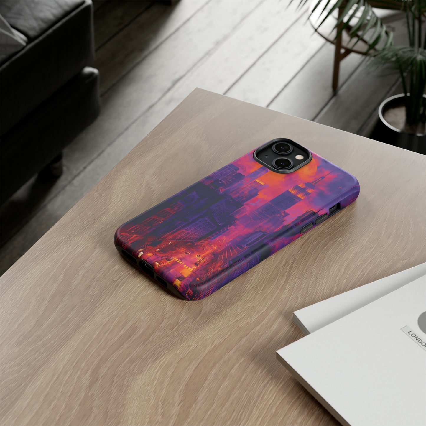 Tough Phone Case New York City Purple Haze