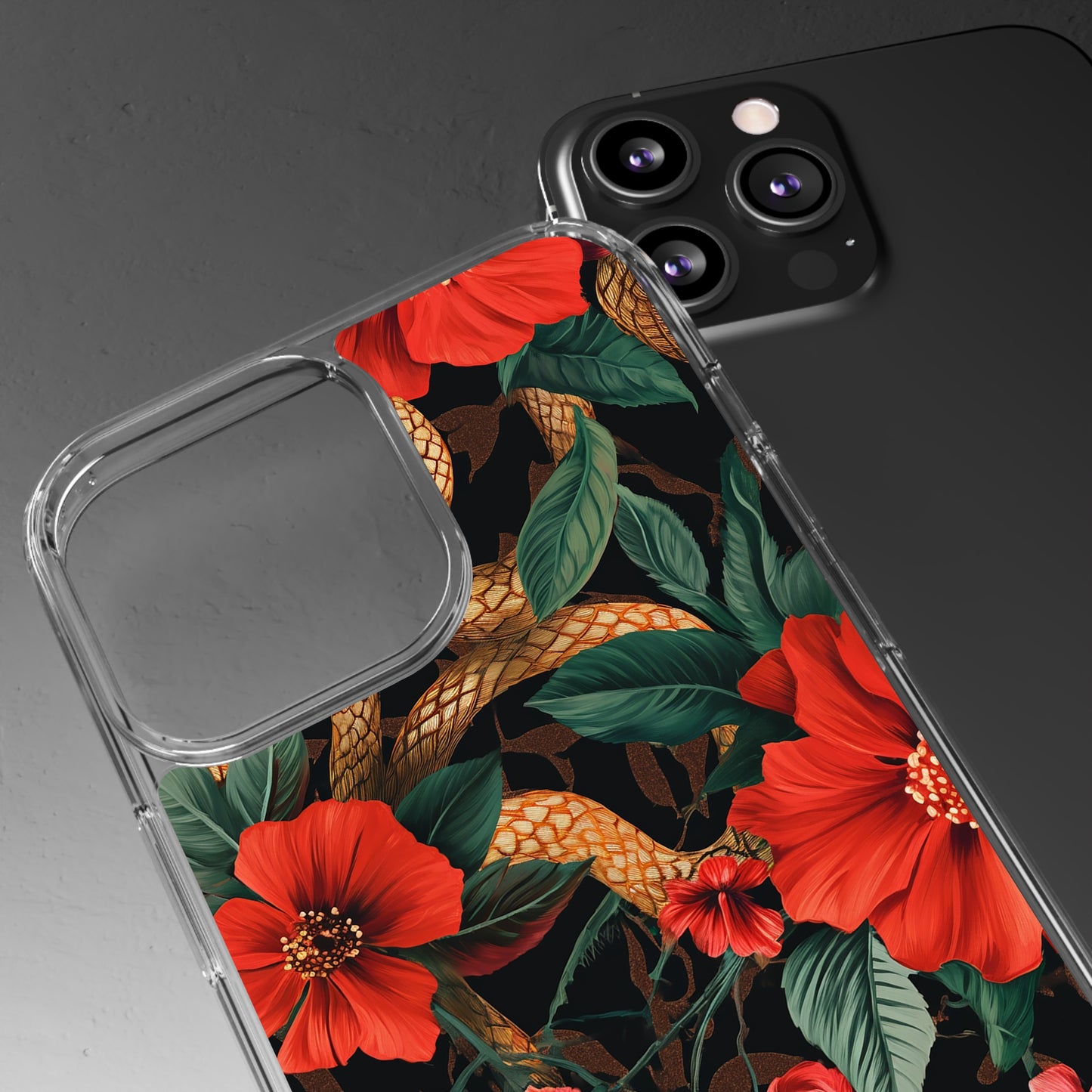 Clear Phone Cases Rose Garden