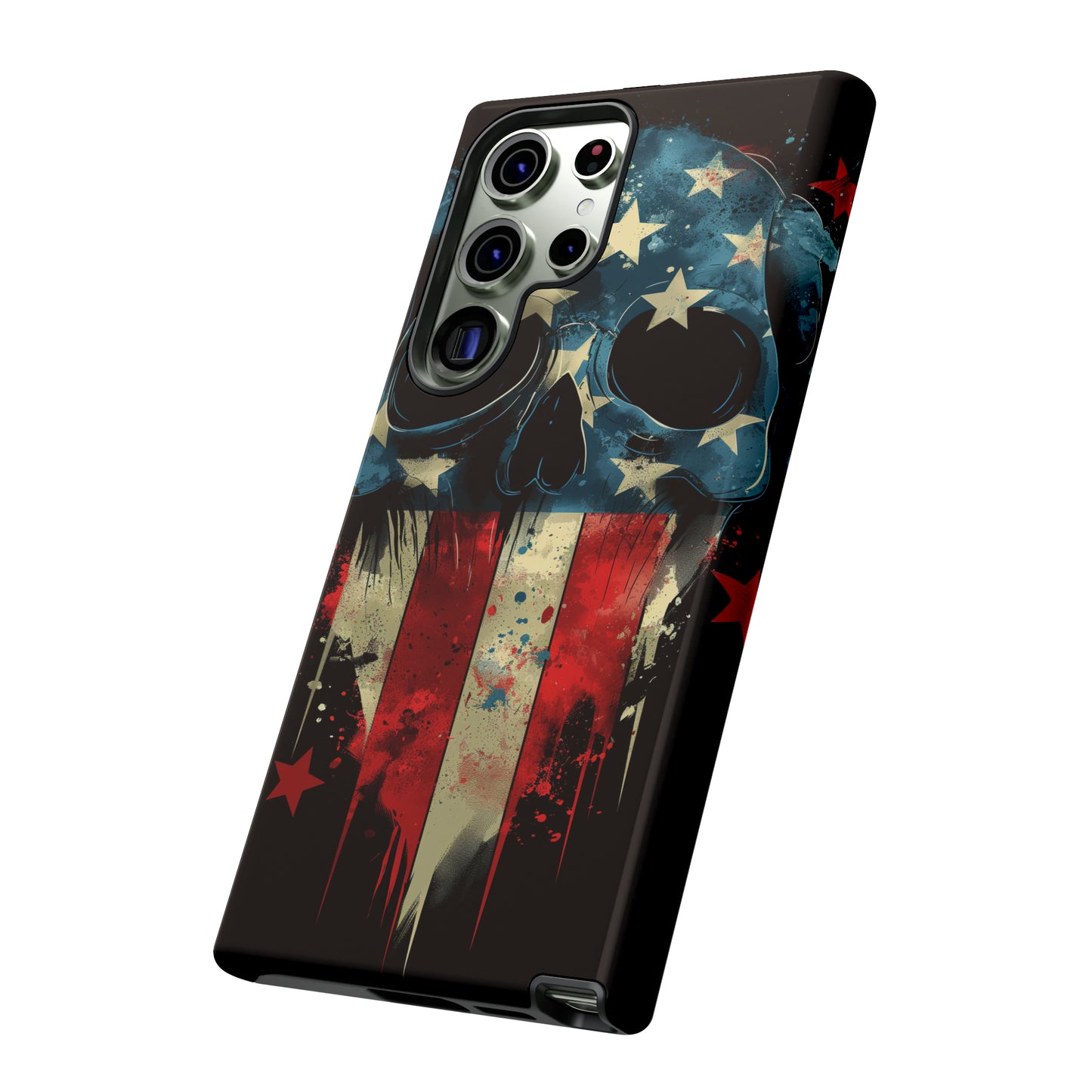 Tough Phone Cases Skull and Flag