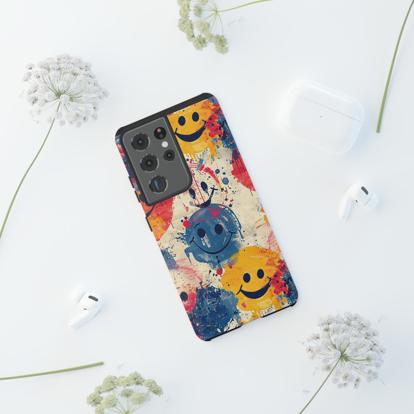 Tough Phone Case Happy Face