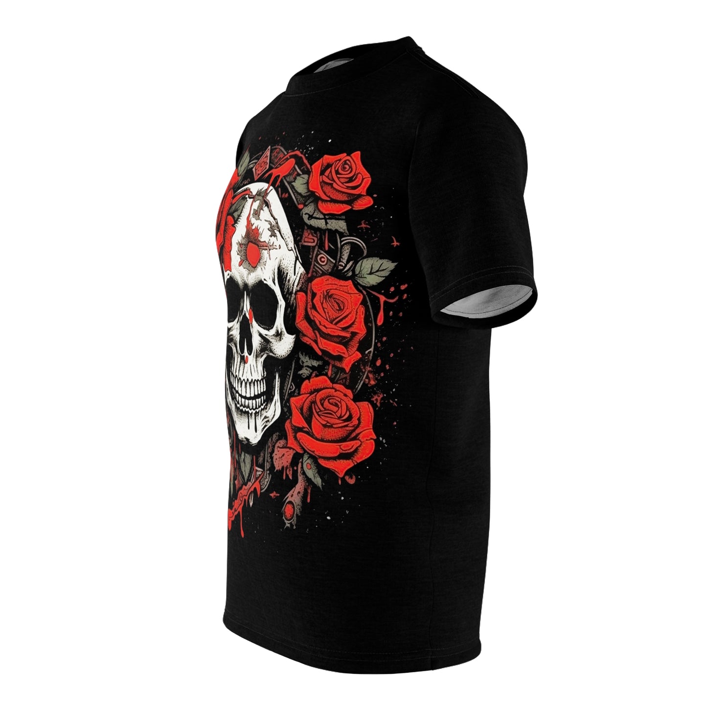 Scarlet Enigma Skull and Roses Graphic Tee