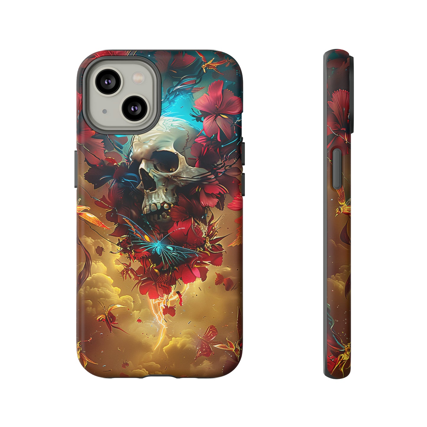 Tough Phone Cases Eternal Bloom Skull