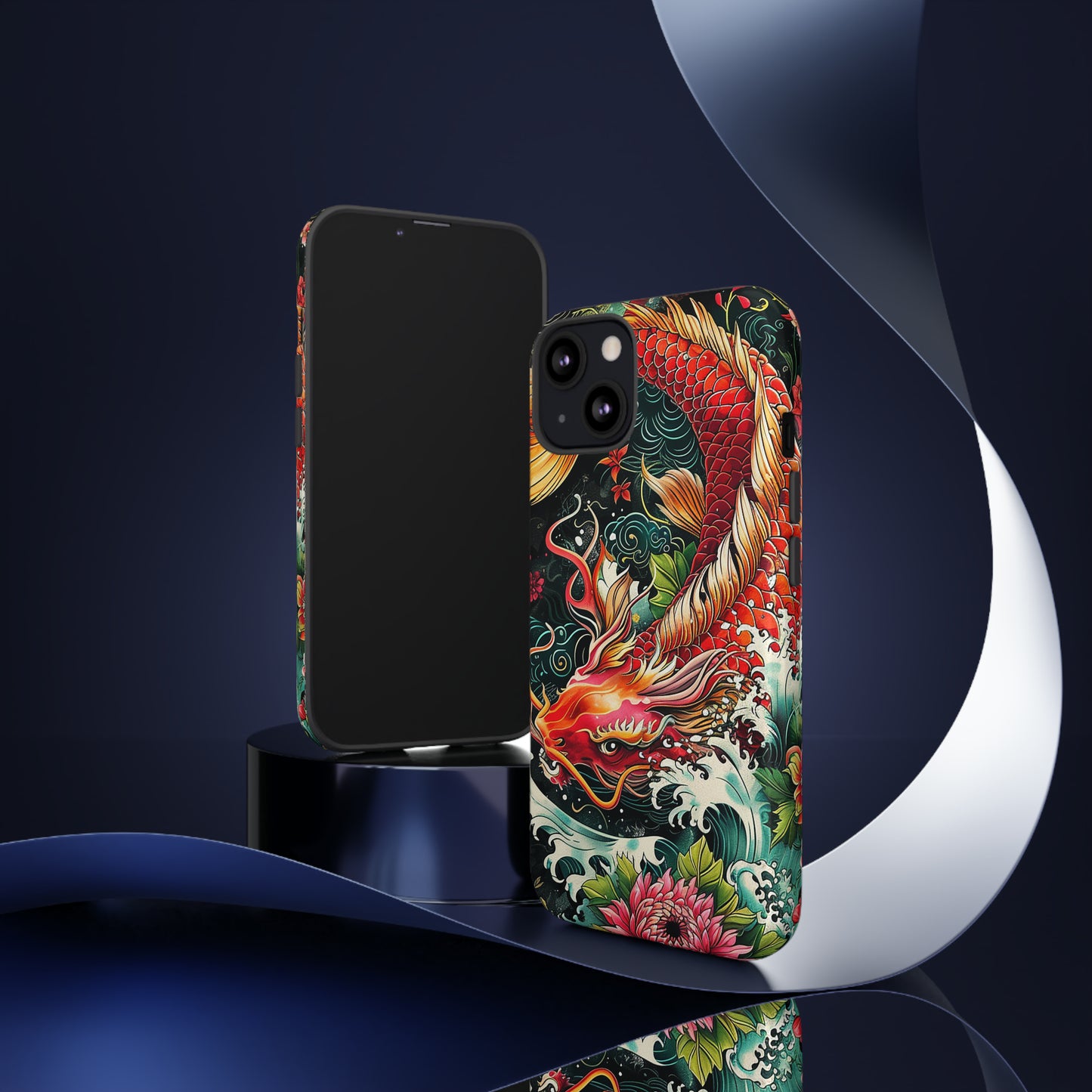 Tough Phone Case Japanese Koi Fish