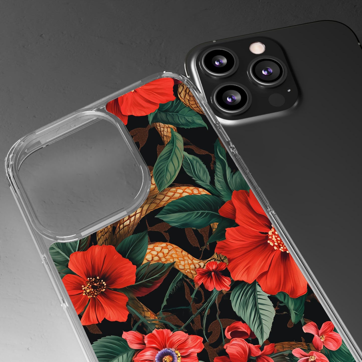 Clear Phone Cases Rose Garden