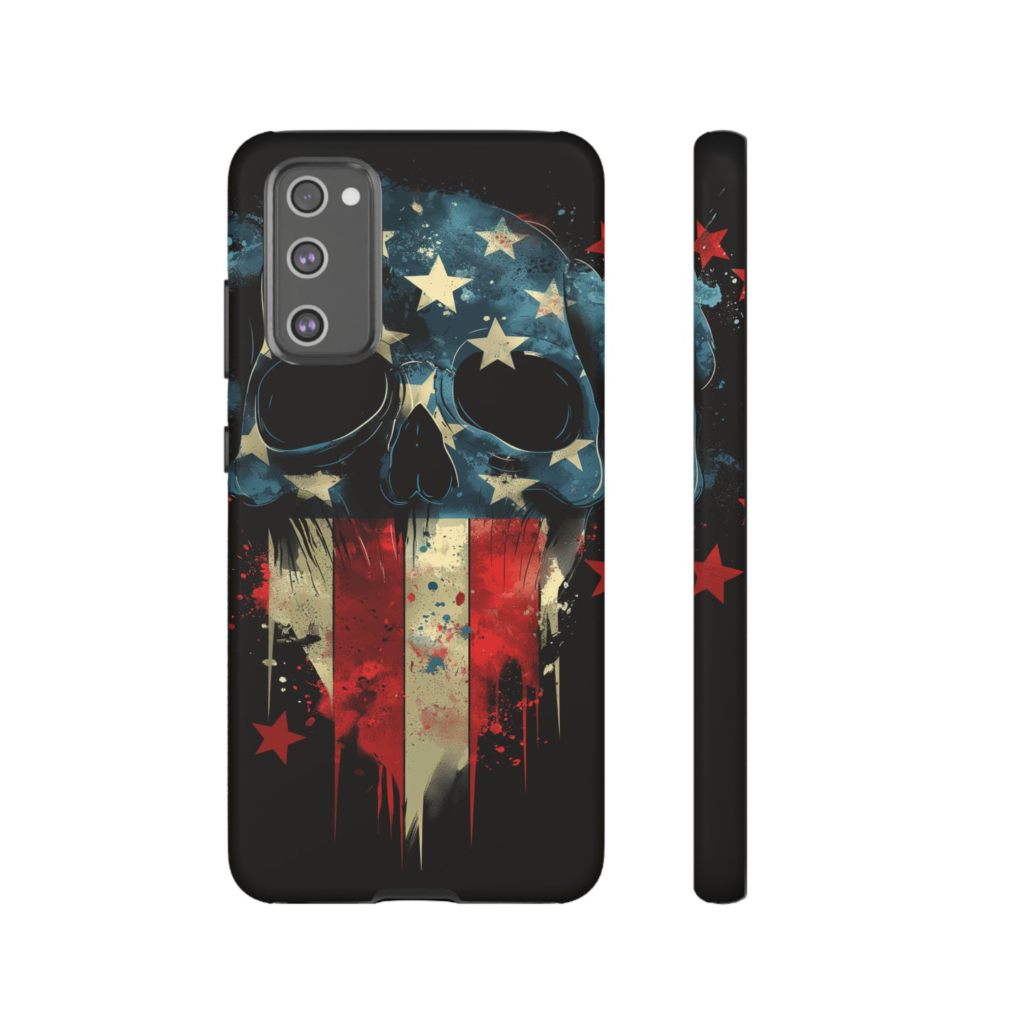 Tough Phone Cases Skull and Flag