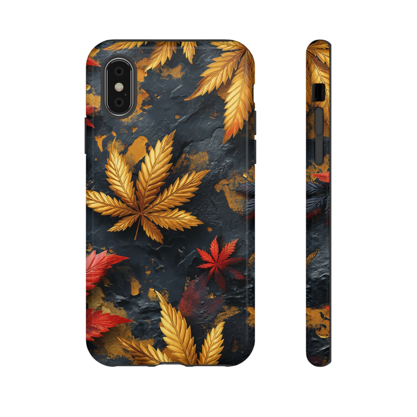 Tough Phone Case Cannabis Gold