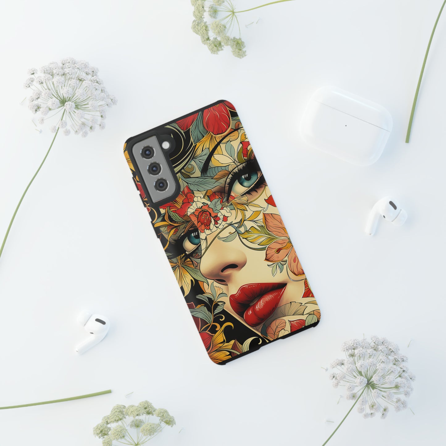 Tough Phone Case Lady Red