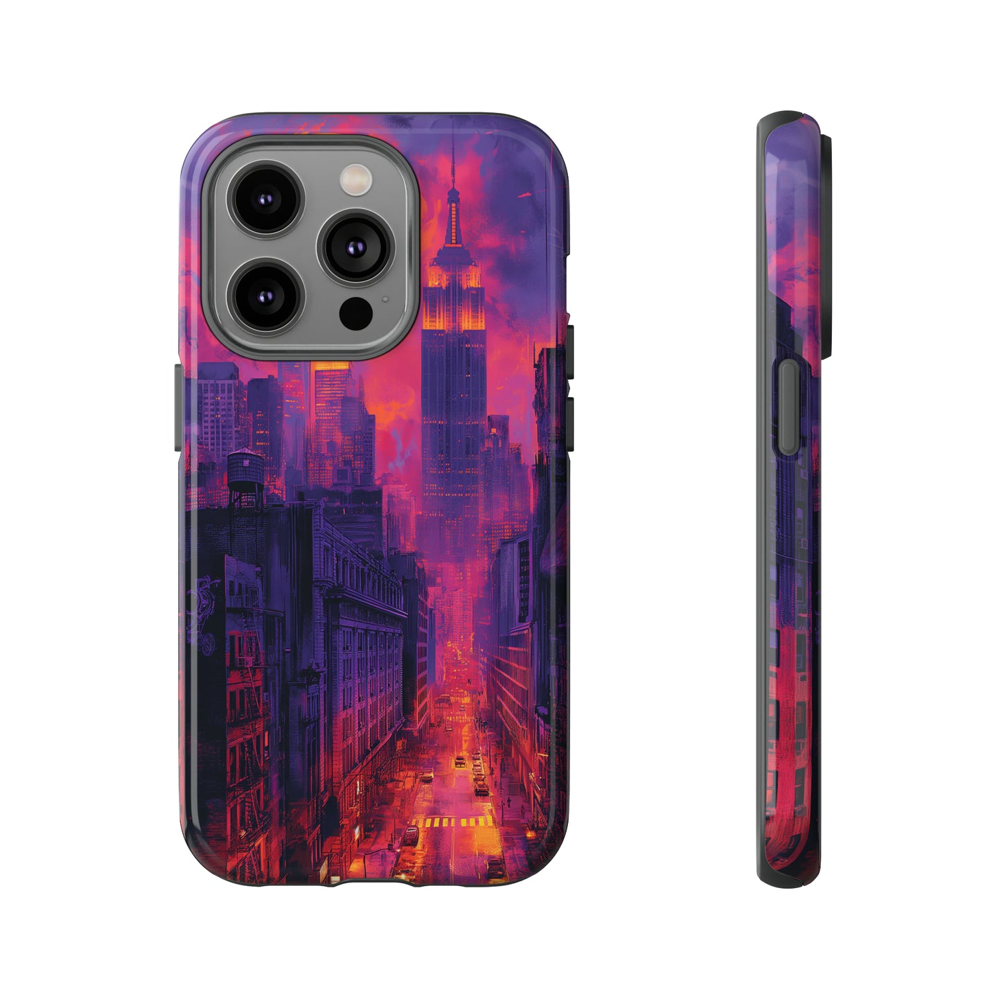 Tough Phone Case New York City Purple Haze