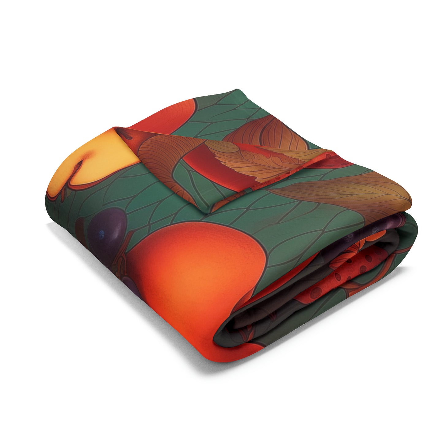 Arctic Fleece Blanket Snake and Apples