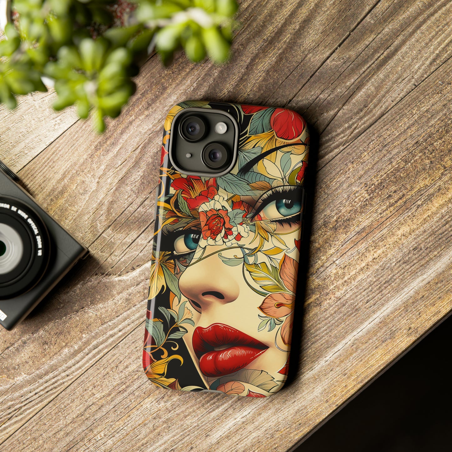 Tough Phone Case Lady Red