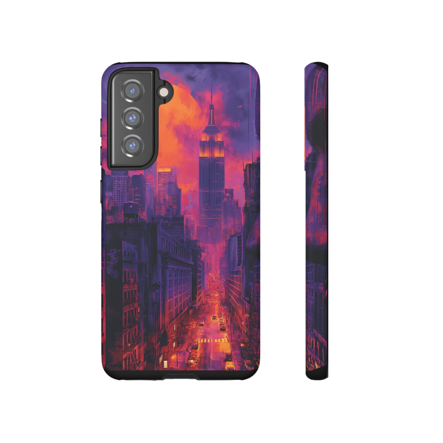 Tough Phone Case New York City Purple Haze