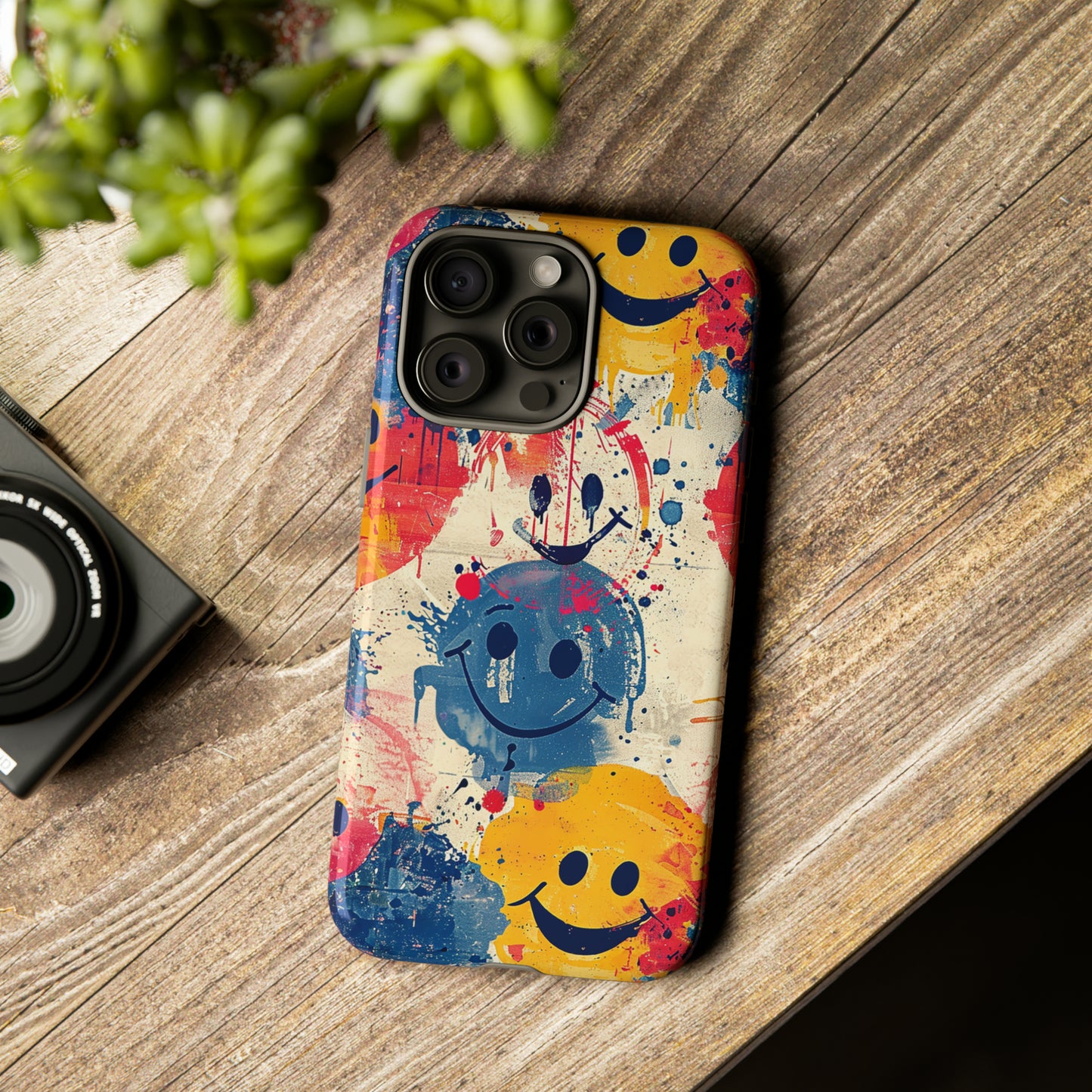 Tough Phone Case Happy Face