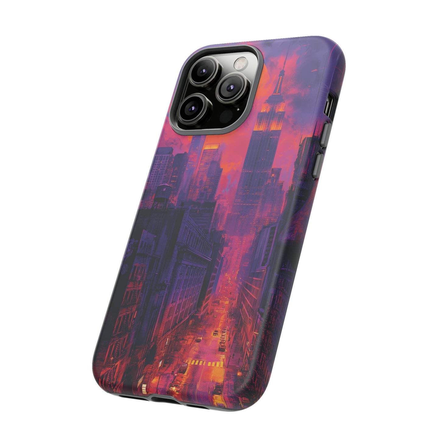 Tough Phone Case New York City Purple Haze