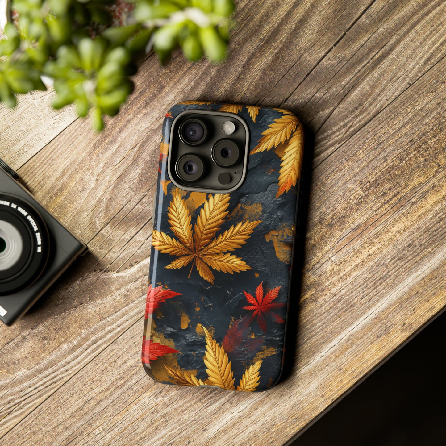 Tough Phone Case Cannabis Gold