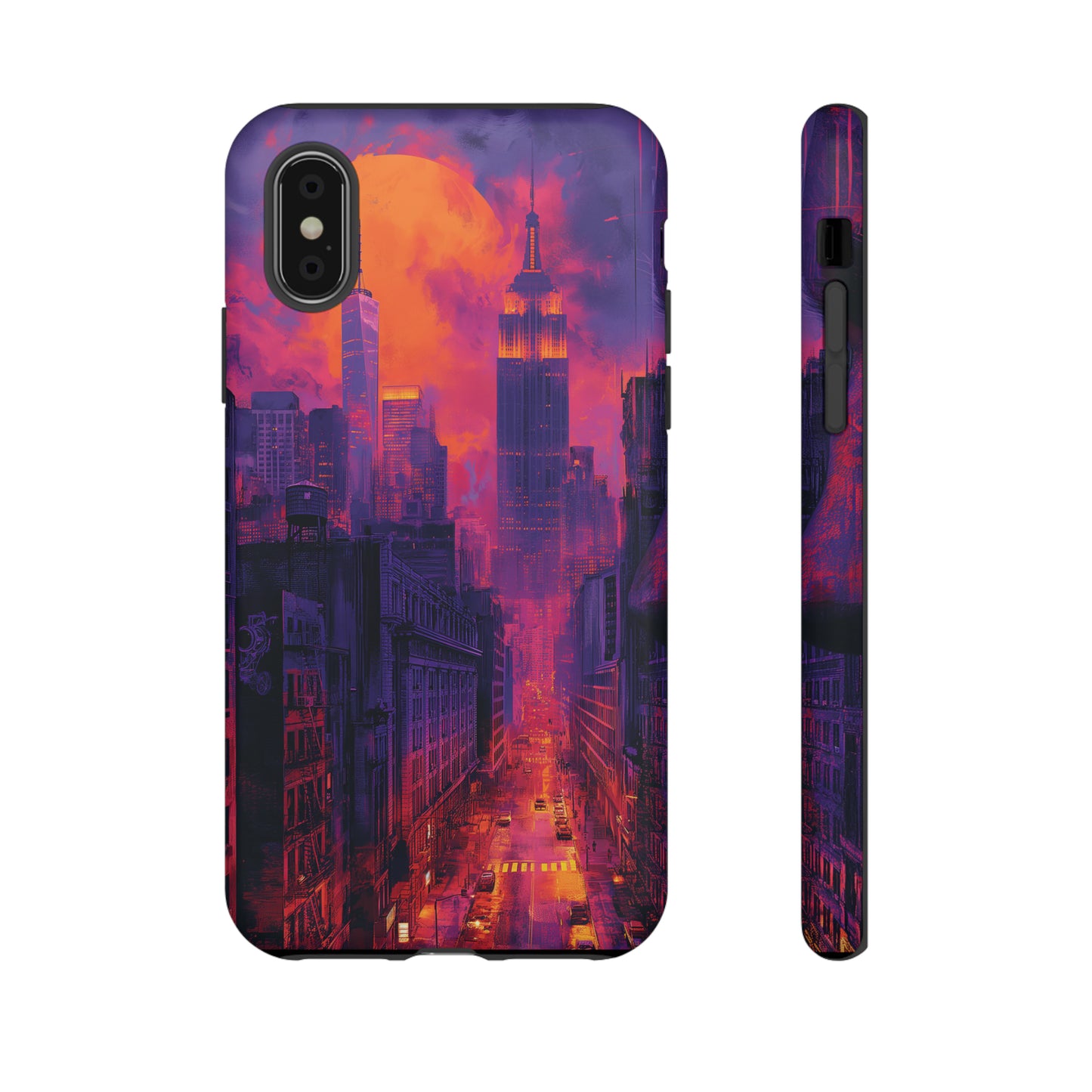 Tough Phone Case New York City Purple Haze