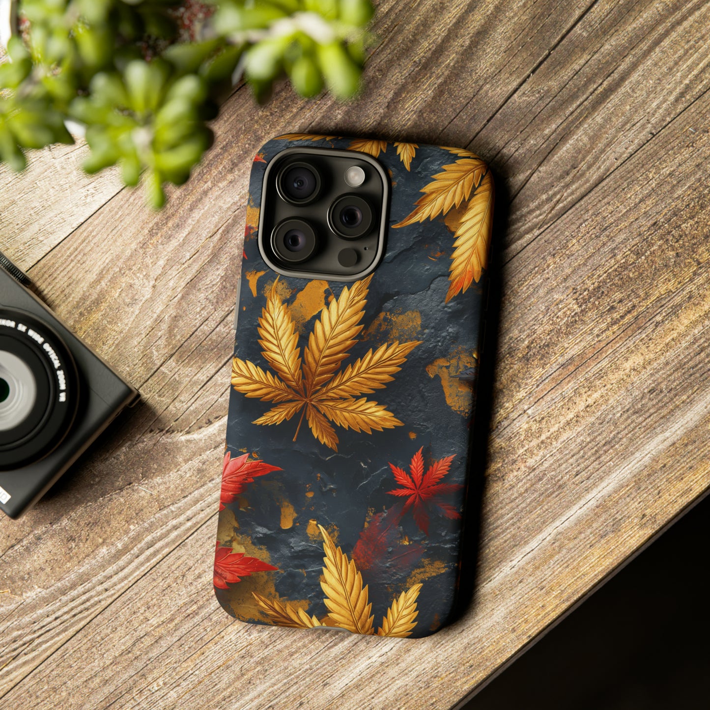 Tough Phone Case Cannabis Gold