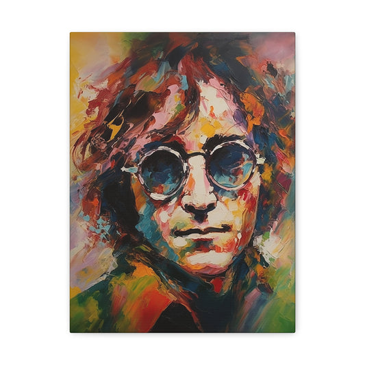 Visionary Beat John Lennon on Canvas