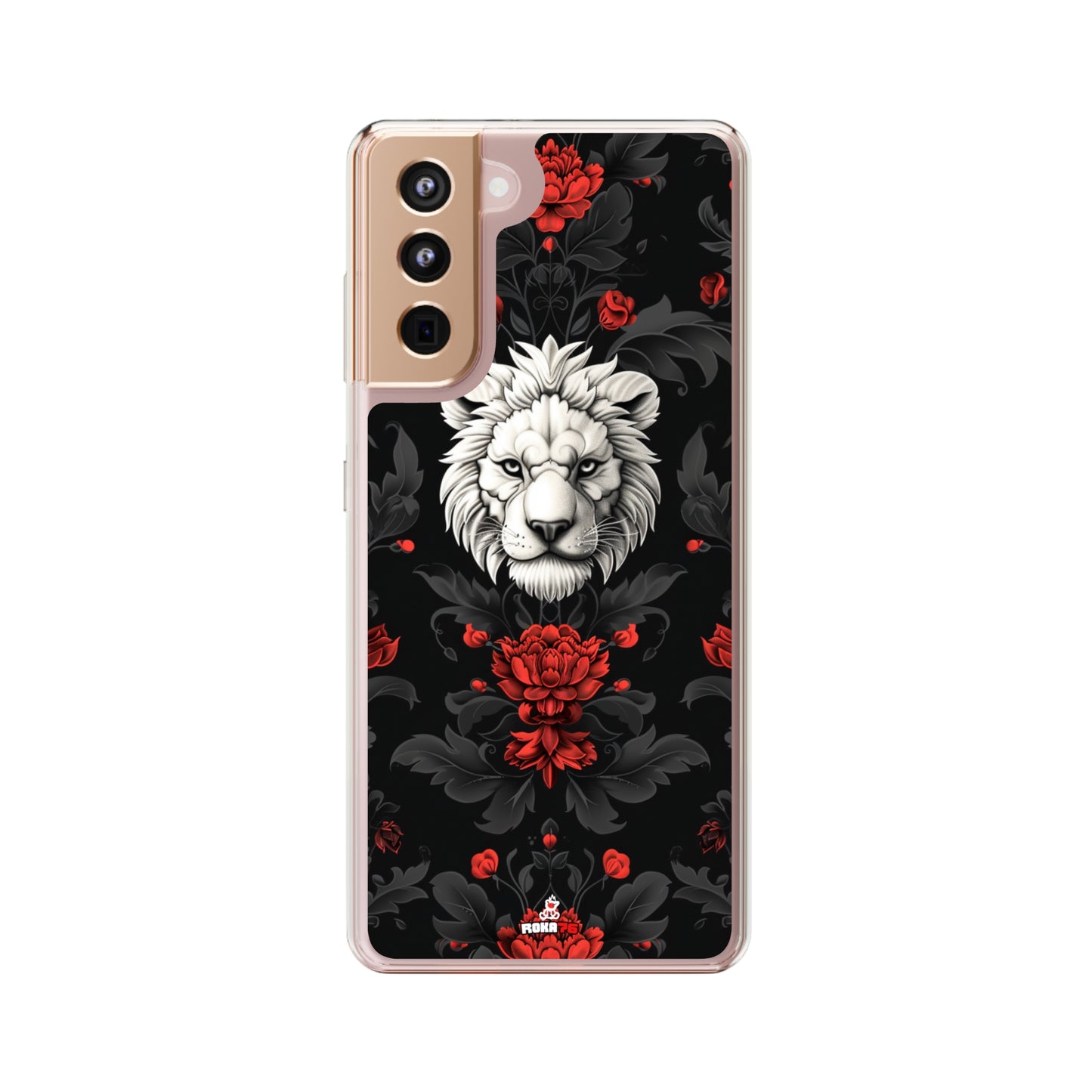 Clear Phone Cases White Lion