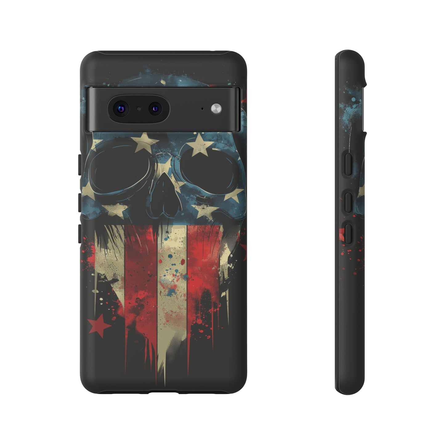 Tough Phone Cases Skull and Flag