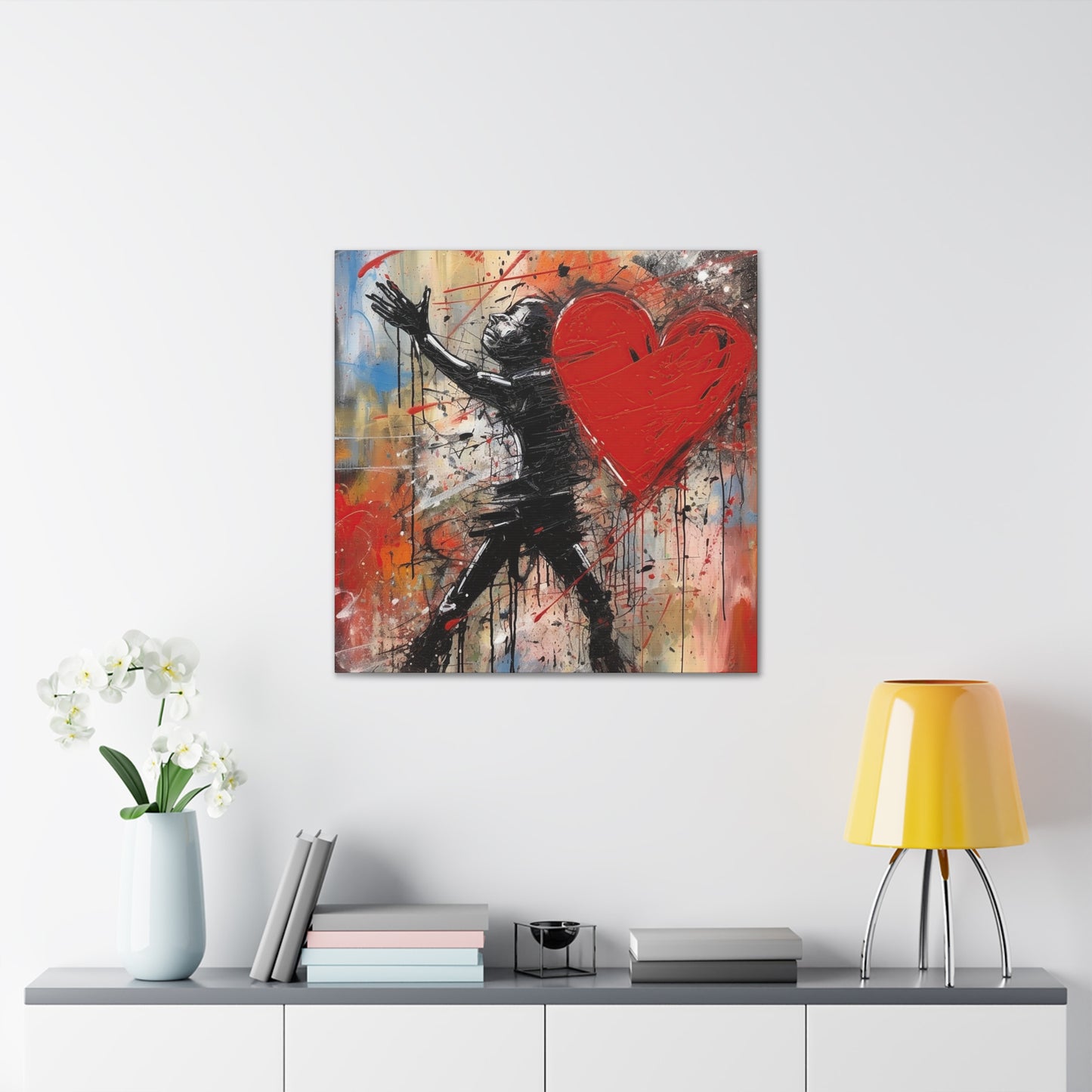 Passionate Embrace on Canvas