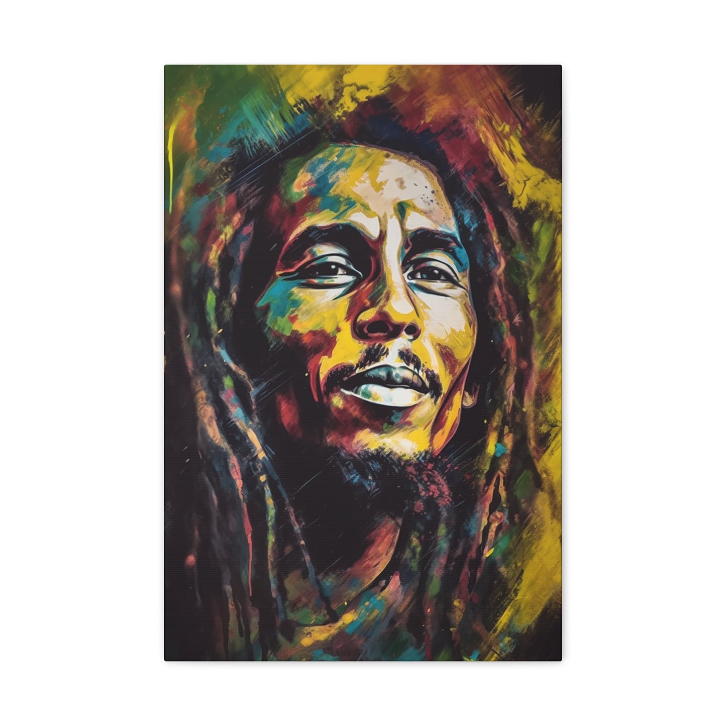 Reggae Resonance Bob Marley on Canvas