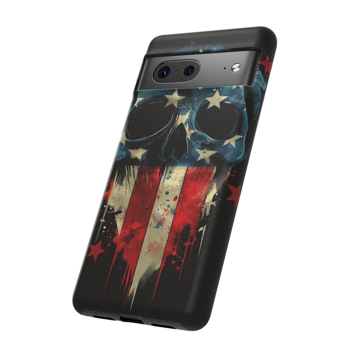 Tough Phone Cases Skull and Flag