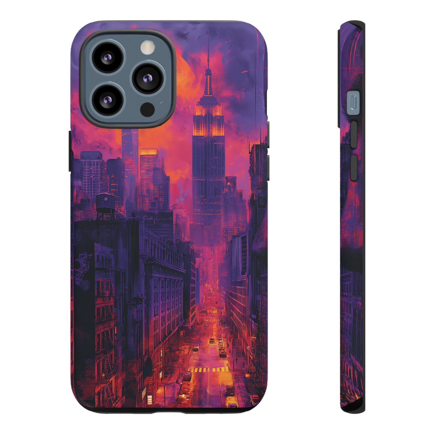 Tough Phone Case New York City Purple Haze